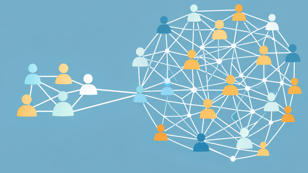 弱い紐帯の説明として示す概念図