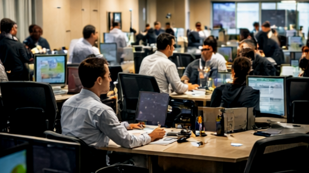 労働時間が過密になって慌ただしく働いている様子を示した図