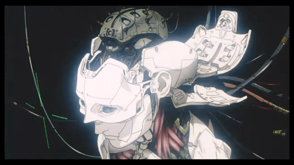 攻殻機動隊の擬似的な脳を示す図