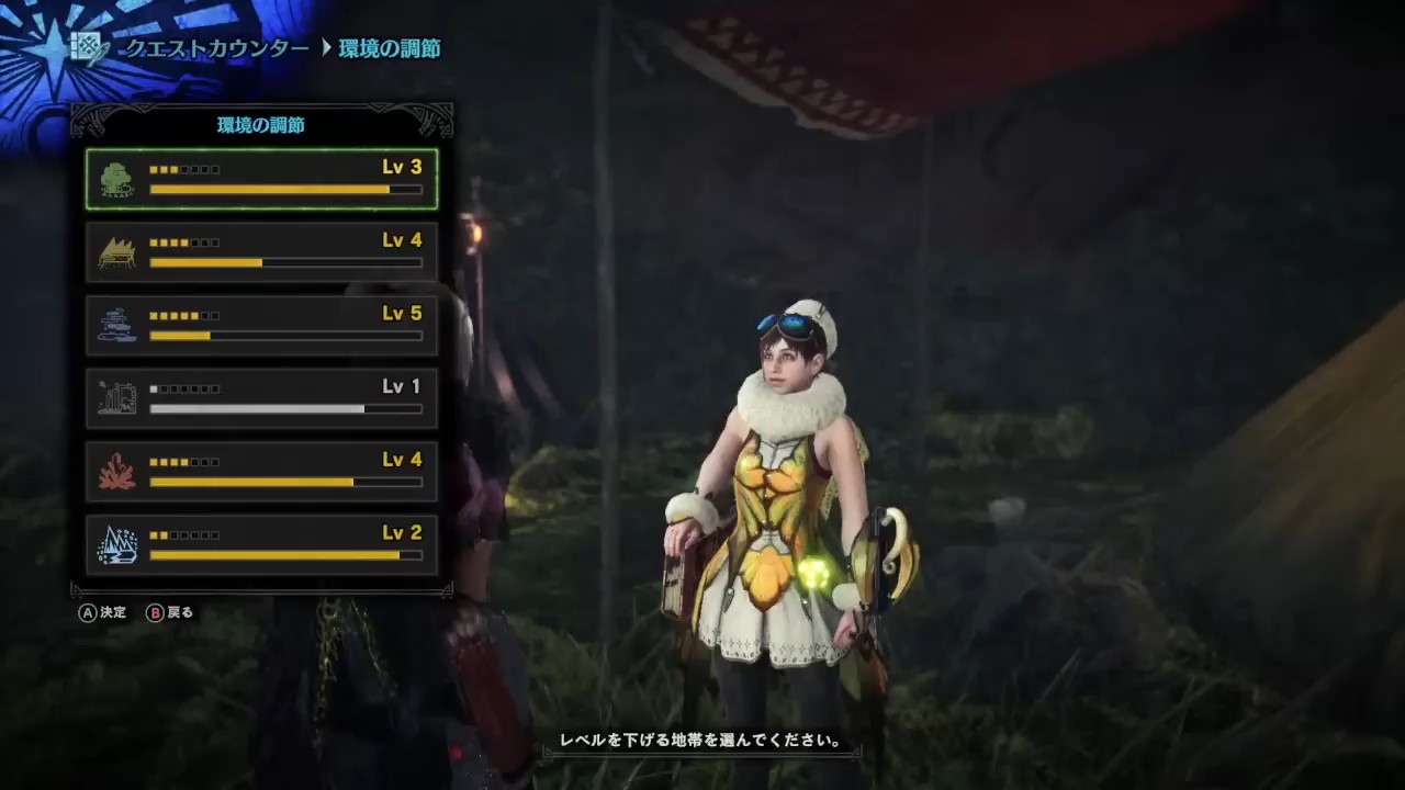 導きの地における地帯レベルについての画像